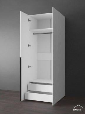 Шкаф Linnea MHR-2-3 2050х800х510 (Белый-М 11.1.1) в Муравленко - muravlenko.ok-mebel.com | фото 5