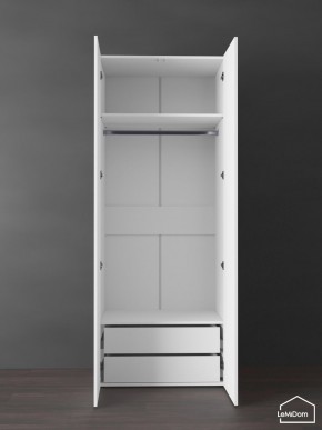 Шкаф Linnea MHR-2PO-3 2050х800х510 (Белый-М 11.1.1) в Муравленко - muravlenko.ok-mebel.com | фото 4