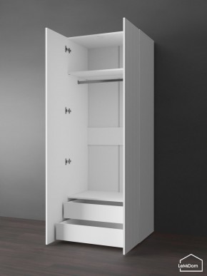 Шкаф Linnea MHR-2PO-3 2050х800х510 (Белый-М 11.1.1) в Муравленко - muravlenko.ok-mebel.com | фото 5