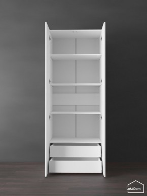 Шкаф Linnea MHR-2PO-4 2050х800х510 (Белый-М 11.1.2) в Муравленко - muravlenko.ok-mebel.com | фото 6