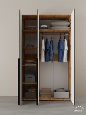 Шкаф Linnea MHR-3-1 2050х1200х510 (ДВ-М 11.1.25) в Муравленко - muravlenko.ok-mebel.com | фото 4