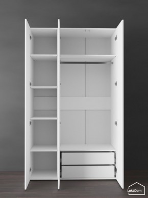 Шкаф Linnea MHR-3PO-2 2050х1200х510 (Белый-М 11.1.2) в Муравленко - muravlenko.ok-mebel.com | фото 6