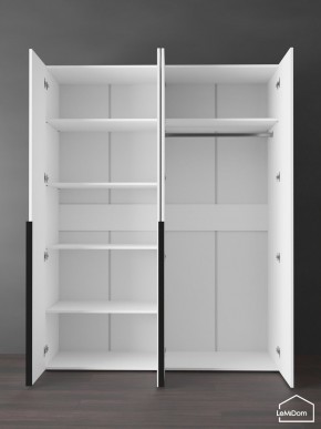 Шкаф Linnea MHR-4-1 2050х1600х510 (Белый-М 11.1.1) в Муравленко - muravlenko.ok-mebel.com | фото 4