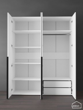 Шкаф Linnea MHR-4-2 2050х1600х510 (Белый-М 11.1.1) в Муравленко - muravlenko.ok-mebel.com | фото 6