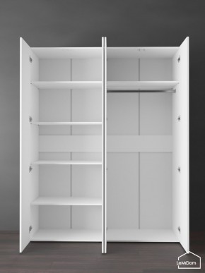 Шкаф Linnea MHR-4PO-1 2050х1600х510 (Белый-М 11.1.1) в Муравленко - muravlenko.ok-mebel.com | фото 4