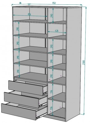 Шкаф Мальта H211 в Муравленко - muravlenko.ok-mebel.com | фото 2