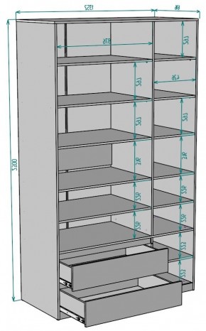 Шкаф Мальта H219 в Муравленко - muravlenko.ok-mebel.com | фото 2