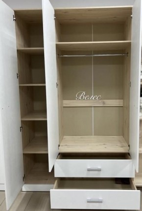 Шкаф "Милана" 3-х створчатый с 2 ящиками в Муравленко - muravlenko.ok-mebel.com | фото 2