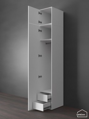 Шкаф с антресолью Linnea MHR-1POA-3 2450х400х510 (Белый-М 11.1.2) в Муравленко - muravlenko.ok-mebel.com | фото 6