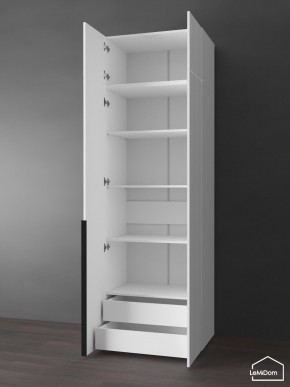 Шкаф с антресолью Linnea MHR-2A-4 2450х800х510 (Белый-М 11.1.2) в Муравленко - muravlenko.ok-mebel.com | фото 5