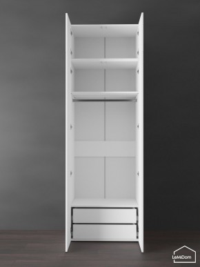 Шкаф с антресолью Linnea MHR-2POA-3 2450х800х510 (Белый-М 11.1.1) в Муравленко - muravlenko.ok-mebel.com | фото 5