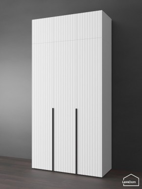 Шкаф с антресолью Linnea MHR-3A-1 2450х1200х510 (Белый-М 11.1.1) в Муравленко - muravlenko.ok-mebel.com | фото