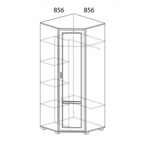 Шкаф угловой №243 Белла в Муравленко - muravlenko.ok-mebel.com | фото 2