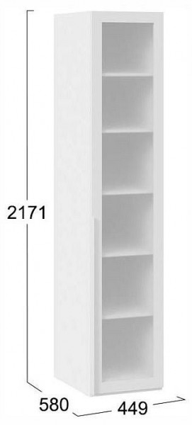 Шкаф-витрина Порто СМ-393.07.008 в Муравленко - muravlenko.ok-mebel.com | фото 3