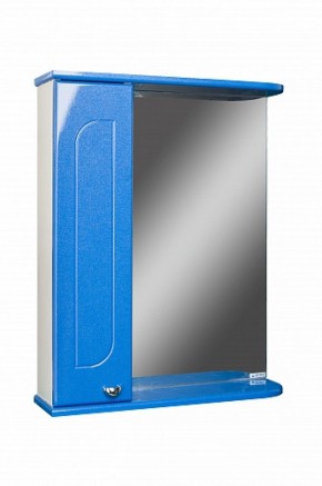 Шкаф-зеркало Радуга Синий металлик 55 левый АЙСБЕРГ (DA1129HZR) в Муравленко - muravlenko.ok-mebel.com | фото 1