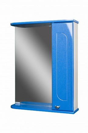 Шкаф-зеркало Радуга Синий металлик 60 правый АЙСБЕРГ (DA1130HZR) в Муравленко - muravlenko.ok-mebel.com | фото