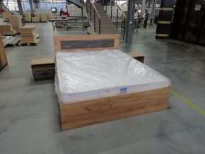 МСП-1 Кровать двойная универсальная 1600 с основанием (Дуб золотой/Камень темный) в Муравленко - muravlenko.ok-mebel.com | фото 8