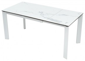 Стол CORNER 120 HIGH GLOSS STATUARIO керамика, стекло/ белый каркас, ®DISAUR в Муравленко - muravlenko.ok-mebel.com | фото 6