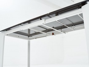 Стол CORNER 120 HIGH GLOSS STATUARIO керамика, стекло/ белый каркас, ®DISAUR в Муравленко - muravlenko.ok-mebel.com | фото 7
