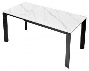 Стол CORNER 120 MATT WHITE MARBLE SOLID CERAMIC / BLACK, ®DISAUR в Муравленко - muravlenko.ok-mebel.com | фото 7