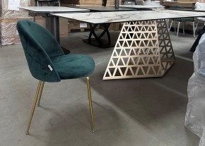 Стол ENNA 220 KL-188 Контрастный мрамор матовый, итальянская керамика/ каркас цвета шампань, ®DISAUR в Муравленко - muravlenko.ok-mebel.com | фото 7
