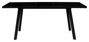 Стол ФИН 120 Черный, стекло/ Черный каркас М-City в Муравленко - muravlenko.ok-mebel.com | фото 1