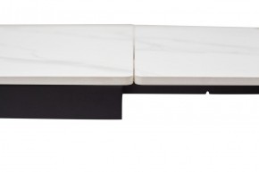 Стол LIVORNO 180 MATT WHITE MARBLE SOLID CERAMIC / BLACK, ®DISAUR в Муравленко - muravlenko.ok-mebel.com | фото 3