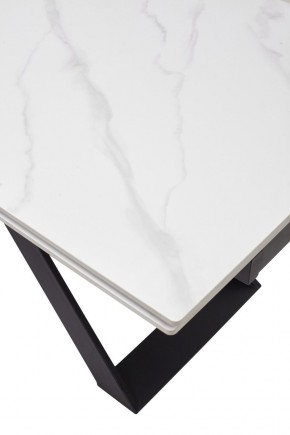 Стол LIVORNO 180 MATT WHITE MARBLE SOLID CERAMIC / BLACK, ®DISAUR в Муравленко - muravlenko.ok-mebel.com | фото 9