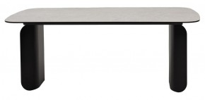 Стол NORD 200 TL-102 Бежевый мрамор, испанская керамика / черный каркас, ®DISAUR в Муравленко - muravlenko.ok-mebel.com | фото 4