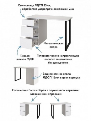 Стол письменный Эконом стандарт С-401 в Муравленко - muravlenko.ok-mebel.com | фото 6