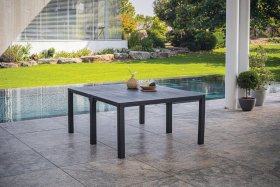 Стол раскладной Джули (Julie Double table 2 configurations) Графит в Муравленко - muravlenko.ok-mebel.com | фото 2