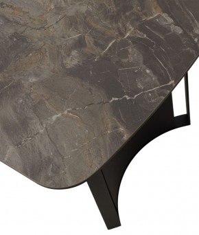Стол RASMUS 160 KL-80 Серый мрамор, итальянская керамика / черный каркас, ®DISAUR в Муравленко - muravlenko.ok-mebel.com | фото 9
