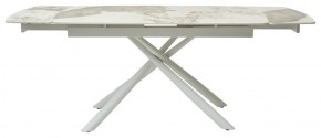 Стол RIVOLI 140 GLOSS LUXURY PANDORA SOLID CERAMIC / WHITE, ®DISAUR в Муравленко - muravlenko.ok-mebel.com | фото 3