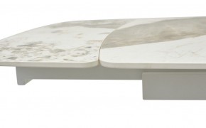 Стол RIVOLI 140 GLOSS LUXURY PANDORA SOLID CERAMIC / WHITE, ®DISAUR в Муравленко - muravlenko.ok-mebel.com | фото 4