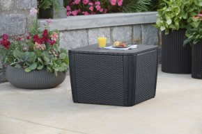 Стол-сундук Лузон Плюс (Luzon Plus Flat Wicker), графит в Муравленко - muravlenko.ok-mebel.com | фото