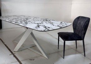 Стол VICENZA 220 BULGARI WHITE, керамика / белый, ®DISAUR в Муравленко - muravlenko.ok-mebel.com | фото 4