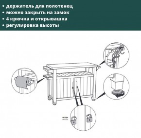 Столик для барбекю 207 Л (Unity XL 207L) в Муравленко - muravlenko.ok-mebel.com | фото 8