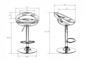 Стул барный DOBRIN DISCO LM-1010 (белый) в Муравленко - muravlenko.ok-mebel.com | фото 2