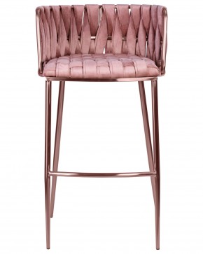 Стул барный DOBRIN EMMA ROSE GOLD, розовый велюр (VF-10) в Муравленко - muravlenko.ok-mebel.com | фото 6