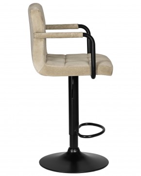 Стул барный DOBRIN KRUGER ARM BLACK, бежевый вельвет (LAR-E2041-04) в Муравленко - muravlenko.ok-mebel.com | фото 3