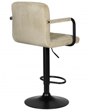 Стул барный DOBRIN KRUGER ARM BLACK, бежевый вельвет (LAR-E2041-04) в Муравленко - muravlenko.ok-mebel.com | фото 4