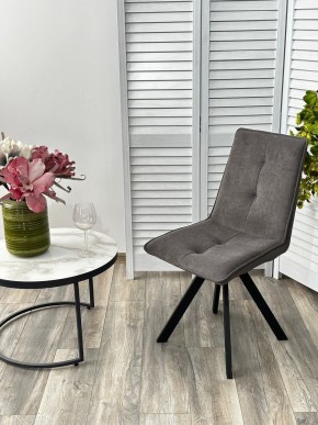 Стул BRONX, 360 град. поворот. B28 Темно-серый, велюр / черный каркас, М-City в Муравленко - muravlenko.ok-mebel.com | фото 4