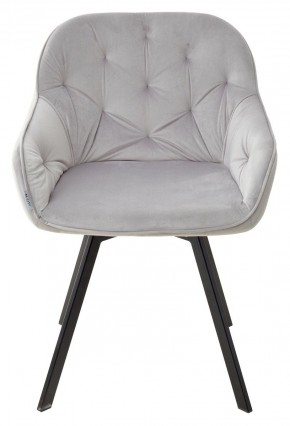 Стул GALE 360 град. поворот. BLUVEL-03 LIGHT GREY, велюр/ черный каркас, М-City в Муравленко - muravlenko.ok-mebel.com | фото 3