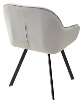 Стул GALE 360 град. поворот. BLUVEL-03 LIGHT GREY, велюр/ черный каркас, М-City в Муравленко - muravlenko.ok-mebel.com | фото 4