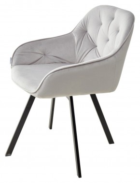 Стул GALE 360 град. поворот. BLUVEL-03 LIGHT GREY, велюр/ черный каркас, М-City в Муравленко - muravlenko.ok-mebel.com | фото 5