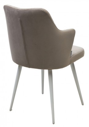 Стул HERMAN 360 град. ЛАТТЕ #25, велюр / белый каркас М-City в Муравленко - muravlenko.ok-mebel.com | фото 5