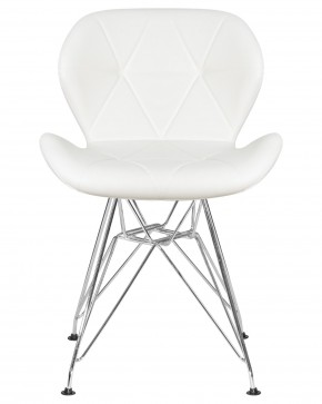 Стул обеденный DOBRIN BUTTERFLY CHROME, ножки хром, цвет белый в Муравленко - muravlenko.ok-mebel.com | фото 6