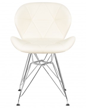 Стул обеденный DOBRIN BUTTERFLY CHROME, ножки хром, цвет кремовый в Муравленко - muravlenko.ok-mebel.com | фото 6