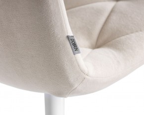 Стул обеденный DOBRIN CHILLY ROMBO, Бежевый Simple 44, основание белое в Муравленко - muravlenko.ok-mebel.com | фото 10