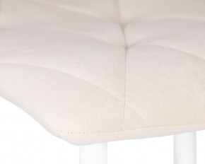 Стул обеденный DOBRIN CHILLY ROMBO, Бежевый Simple 44, основание белое в Муравленко - muravlenko.ok-mebel.com | фото 7